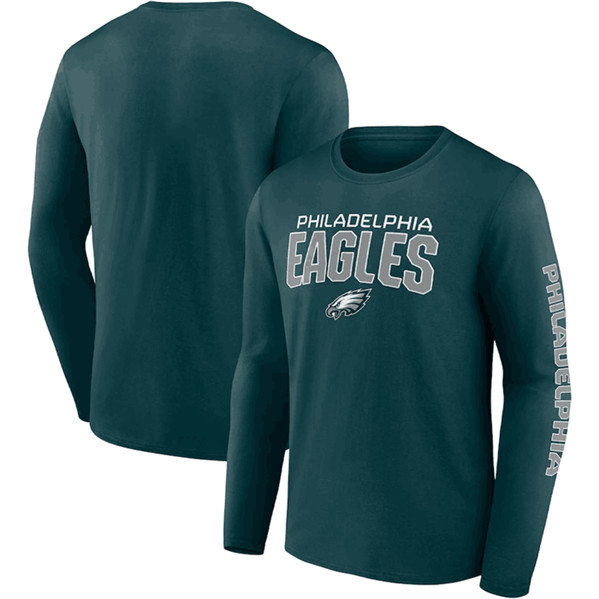 Philadelphia Eagles Green Go the Distance Long Sleeve T-Shirt